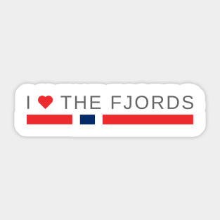 I love the Fjords | Norway Sticker